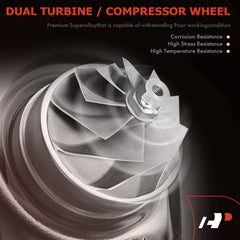 A-Premium gasket and turbocharger components close-up, seal integrity prevents oil intrusion