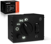A-Premium headlight switch front view with factory-style connector for direct-fit installation.