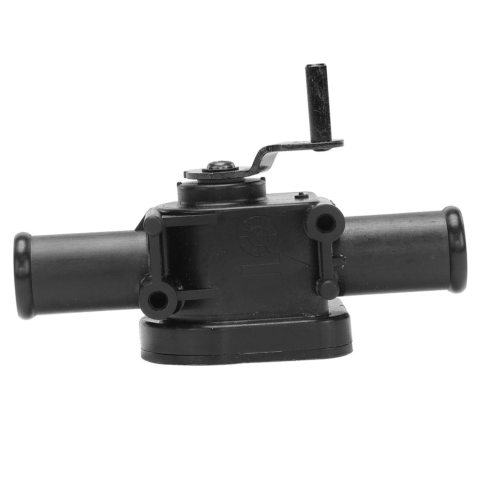 Close-up of A-Premium heater control valve from the side view showing solid mounting