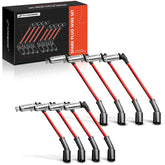 A-Premium high heat spark plug wires front view for GM V8 engines improves ignition potential