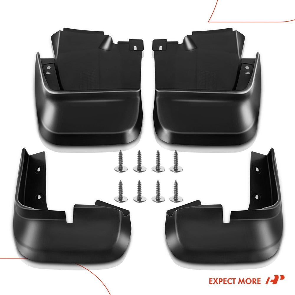A-Premium Honda Civic mud flaps set shown from an angled view
