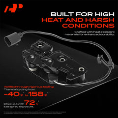 A-Premium hood latch lock 2-pin connector close-up emphasizes easy electrical connection