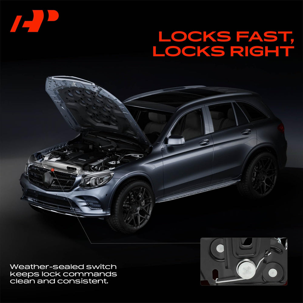 A-Premium hood latch lock on Ford Escape 2013-2019 in front-hood position.