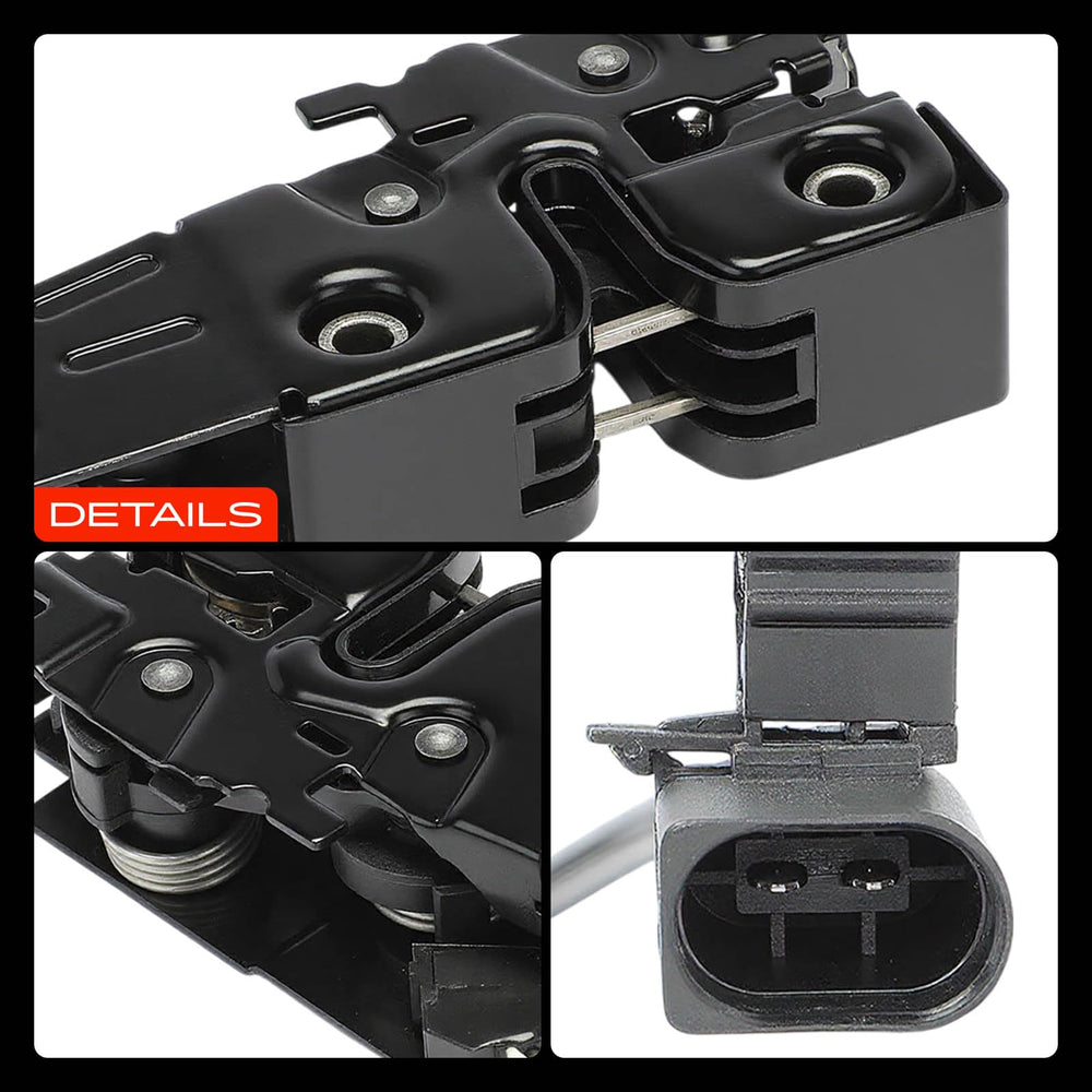 A-Premium hood latch lock installation guide graphic outlines simple steps