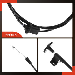 A-Premium hood release cable installed in a classic truck proves reliable operation.