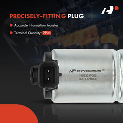A-Premium installation harness close-up shows blade terminals