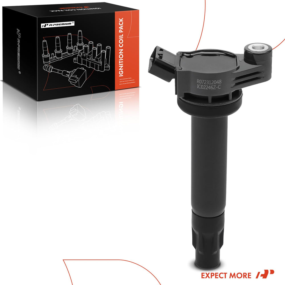 A-Premium ignition coil-pack packaging details show quality craftsmanship.