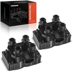 A-Premium ignition coil set 2 front view for Ford 4.6L engines.