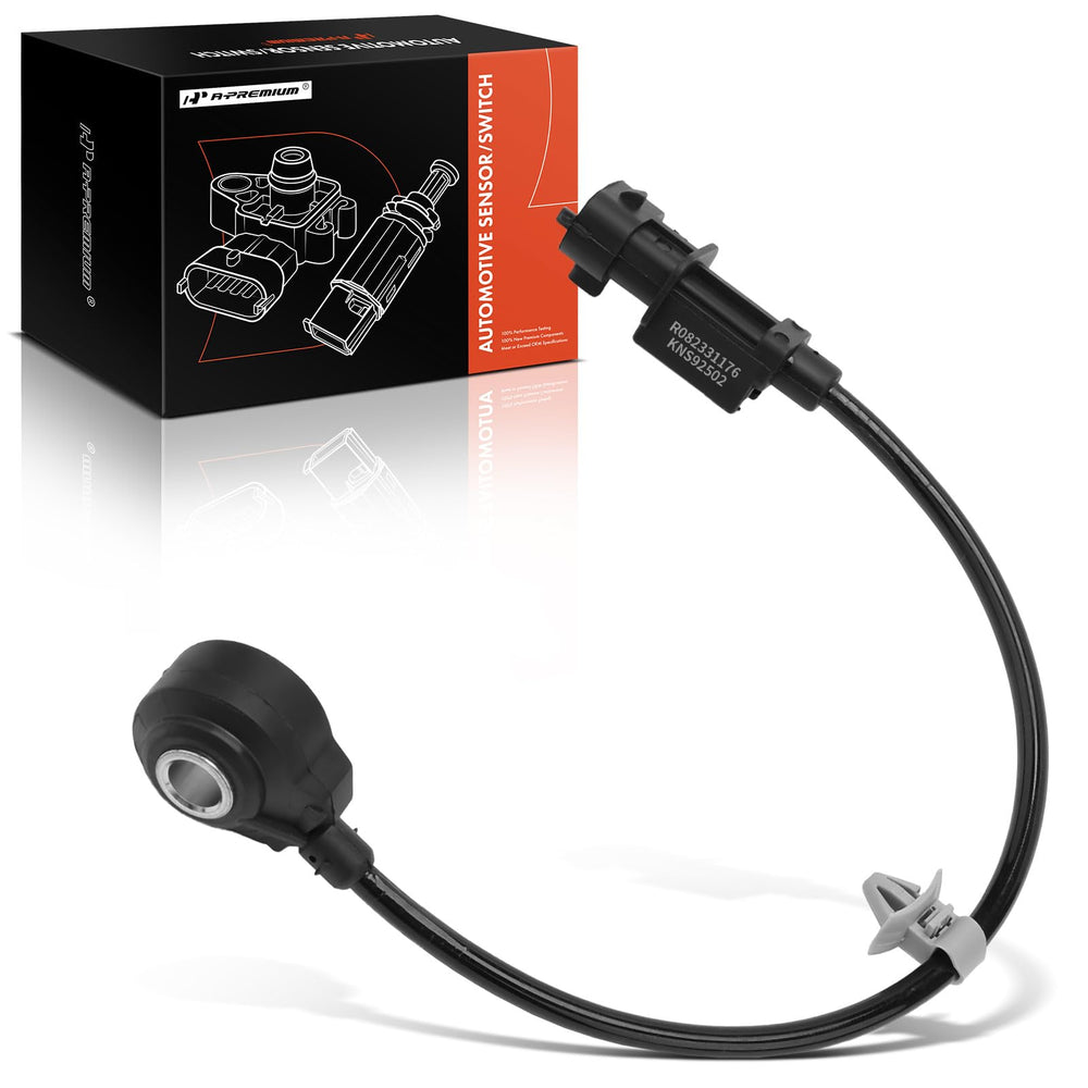 A-Premium ignition knock sensor front view with compact fit for Hyundai and Kia engines