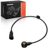 A-Premium ignition knock sensor close-up with blade terminals for precise readings