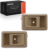 A-Premium interior door handle for Toyota Tacoma front driver side, beige, direct replacement.