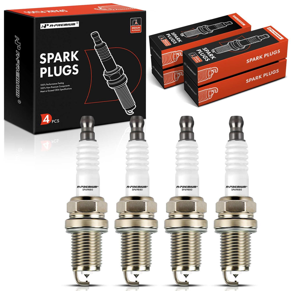 A-Premium spark plug closeup-iridium-tip for long-lasting ignition.