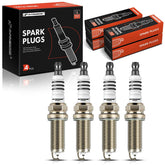A-Premium Iridium Platinum Spark Plugs pack-4 front view shows easy installation.