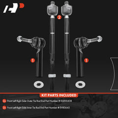 A-Premium Jeep Compass front outer tie rod end close-up for precise steering