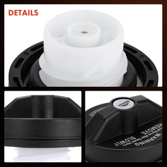 A-Premium gas cap construction with rugged metal housing