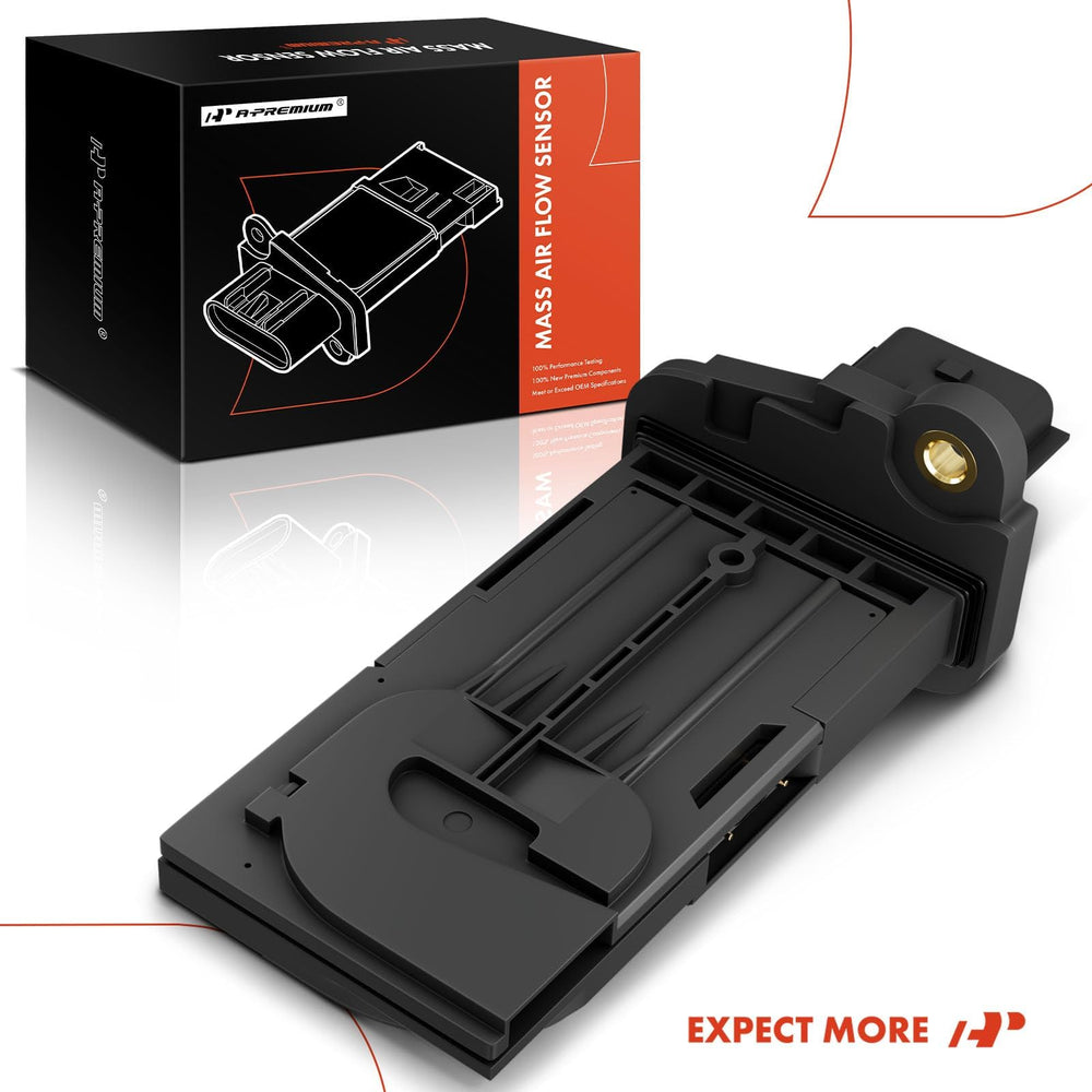 A-Premium MAF sensor black material close-up highlighting durable construction.