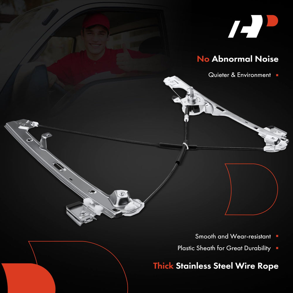 A-Premium manual regulator for Tahoe front-left door, consistent window action.