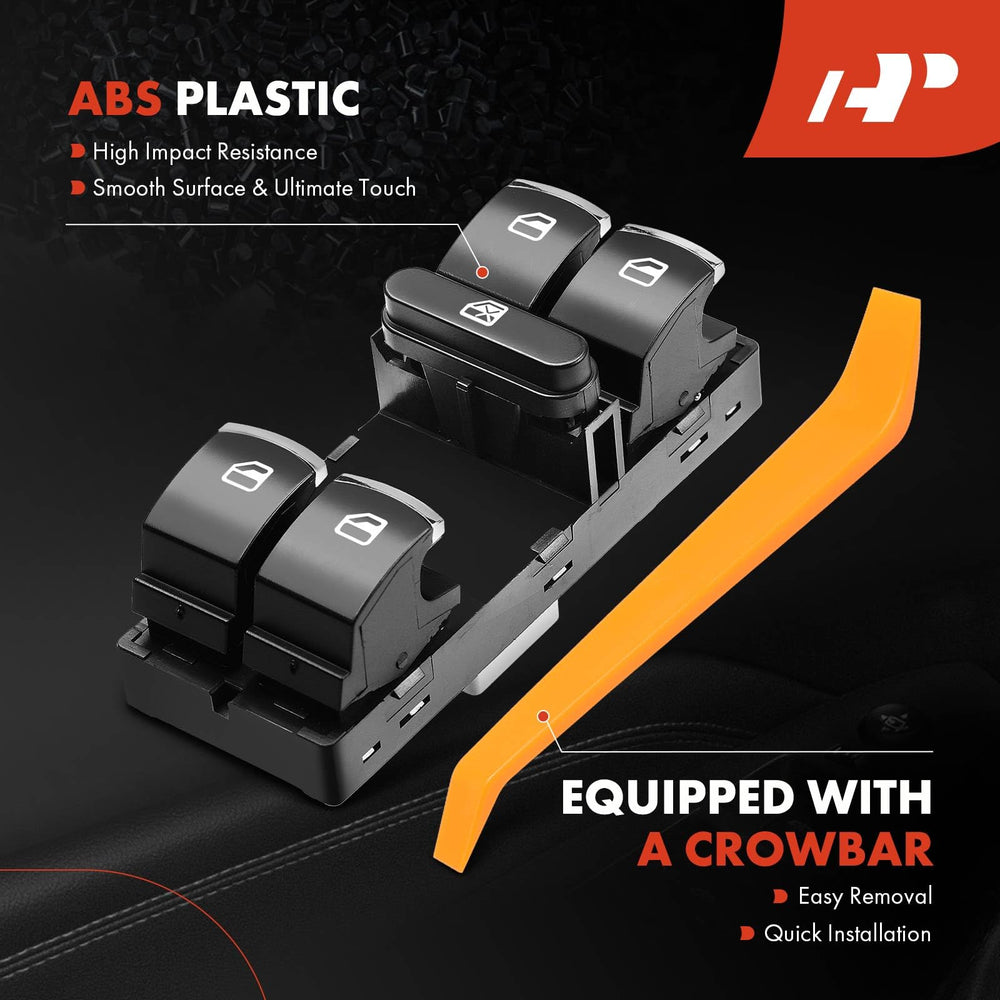 A-Premium switch for VW CC front left, seamless operation.