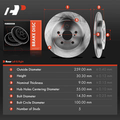 A-Premium Prius AWD-E rear rotor with coating for rust resistance