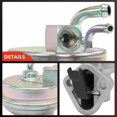 A-Premium mechanical fuel pump durable-construction emphasizes rugged build for vintage vehicles.