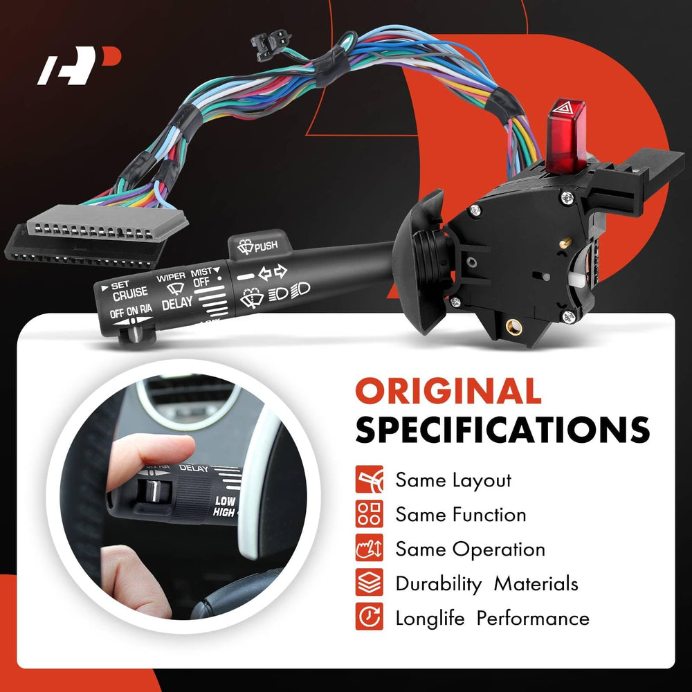 A-Premium switch label emphasizes part numbers and fitment for easy reference.