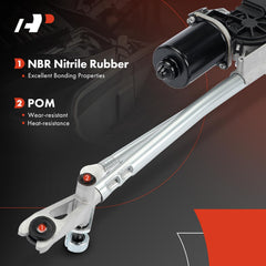 A-Premium wiper motor with OE reference numbers aids correct replacement.