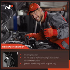 A-Premium oil baffles valve cover supports better oil control in the engine bay.