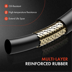 A-Premium oil cooler line 24-inch length ensures compatibility with multiple transmissions