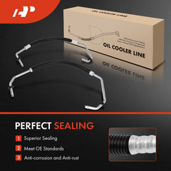 A-Premium oil cooler line installed on Town and Country shows versatile fit
