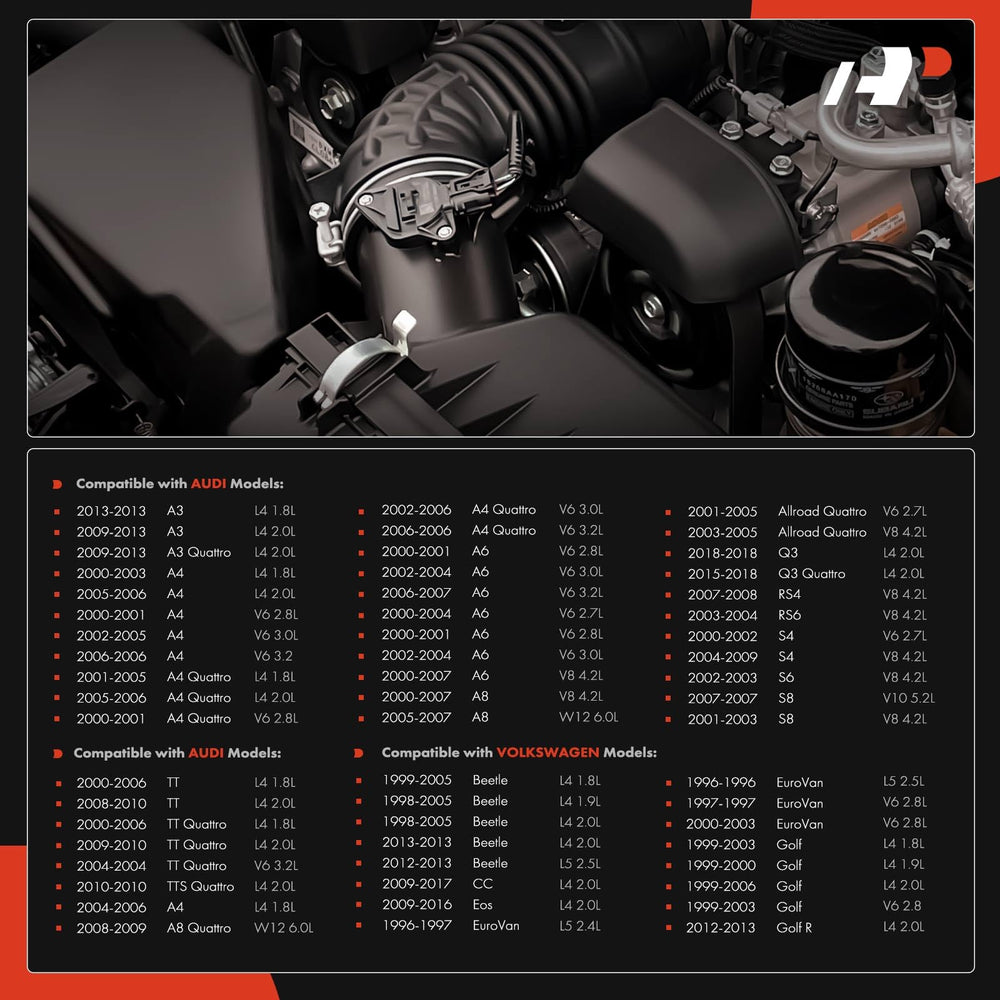 A-Premium sensor fits VW and Audi models, offering OEM-grade compatibility.