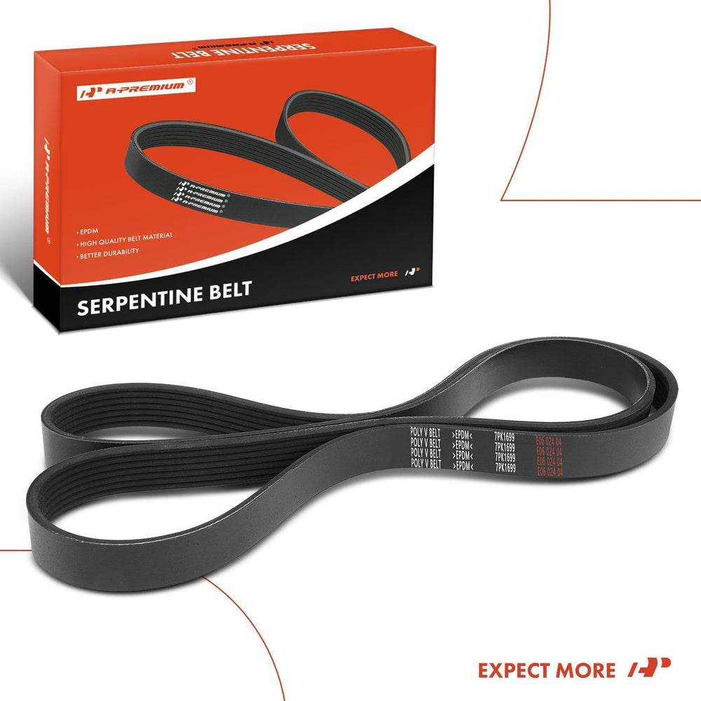 A-Premium belt backed by a one-year unlimited-mileage warranty.