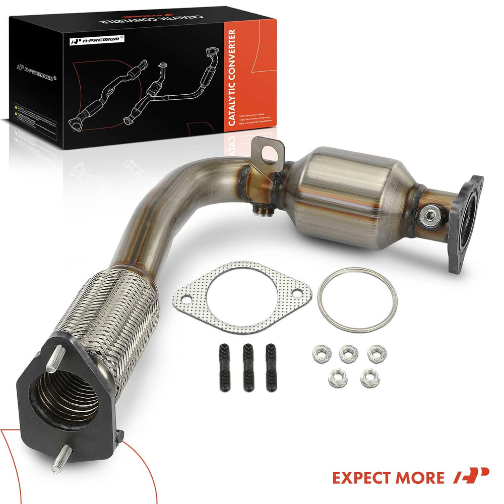 A-Premium front catalytic converter includes a one-year unlimited mileage warranty.