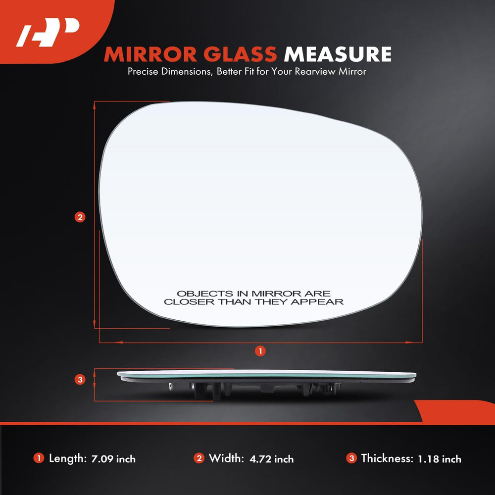 A-Premium heated mirror glass supports power adjustment for comfortable sight
