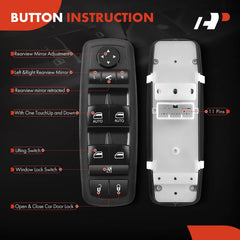 A-Premium switch compatible with power folding mirrors for added convenience.
