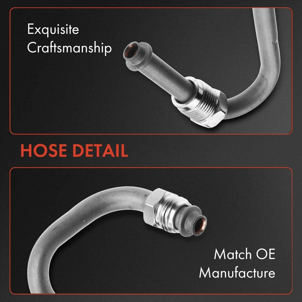 A-Premium power steering hose line close-up for fitment verification across GM models.