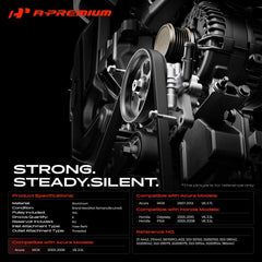 A-Premium power steering pump with pulley for Honda Odyssey side view stable replacement