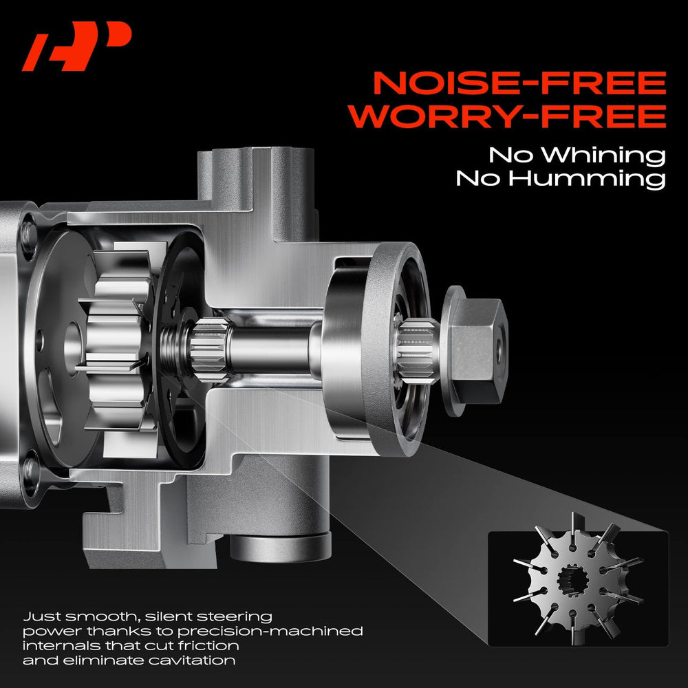 A-Premium pump with pulley for Pilot side view shows durable mounting