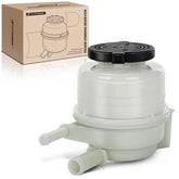 A-Premium power steering reservoir cap closeup highlights durable plastic construction.
