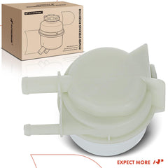 A-Premium power steering reservoir packaging reveals included components.