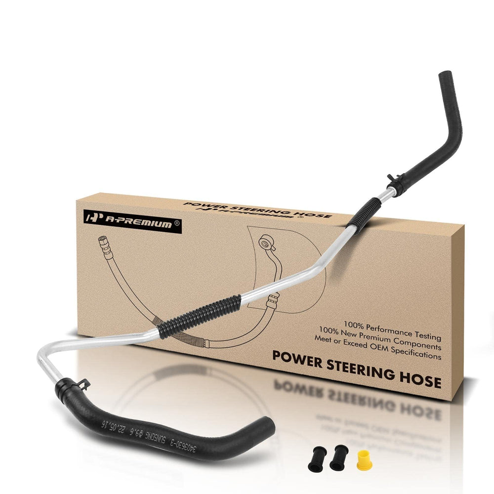 A-Premium power steering return hose line assembly front view shows durable fit for Toyota and Lexus
