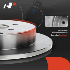 Prius Prime rear rotor with five-bolt mounting and coating