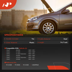 A-Premium pull handle included for immediate, comfortable hood release.