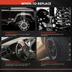 A-Premium rear coil spring assembly detail showcases OEM-fit design