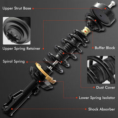 A-Premium rear strut for Civic 2006-2011 enhances rear stability and handling.