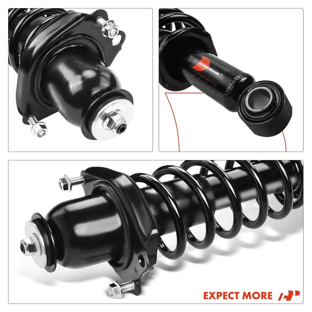 A-Premium rear-suspension-assembly-closeup shows high-quality welds and corrosion-resistant coating.