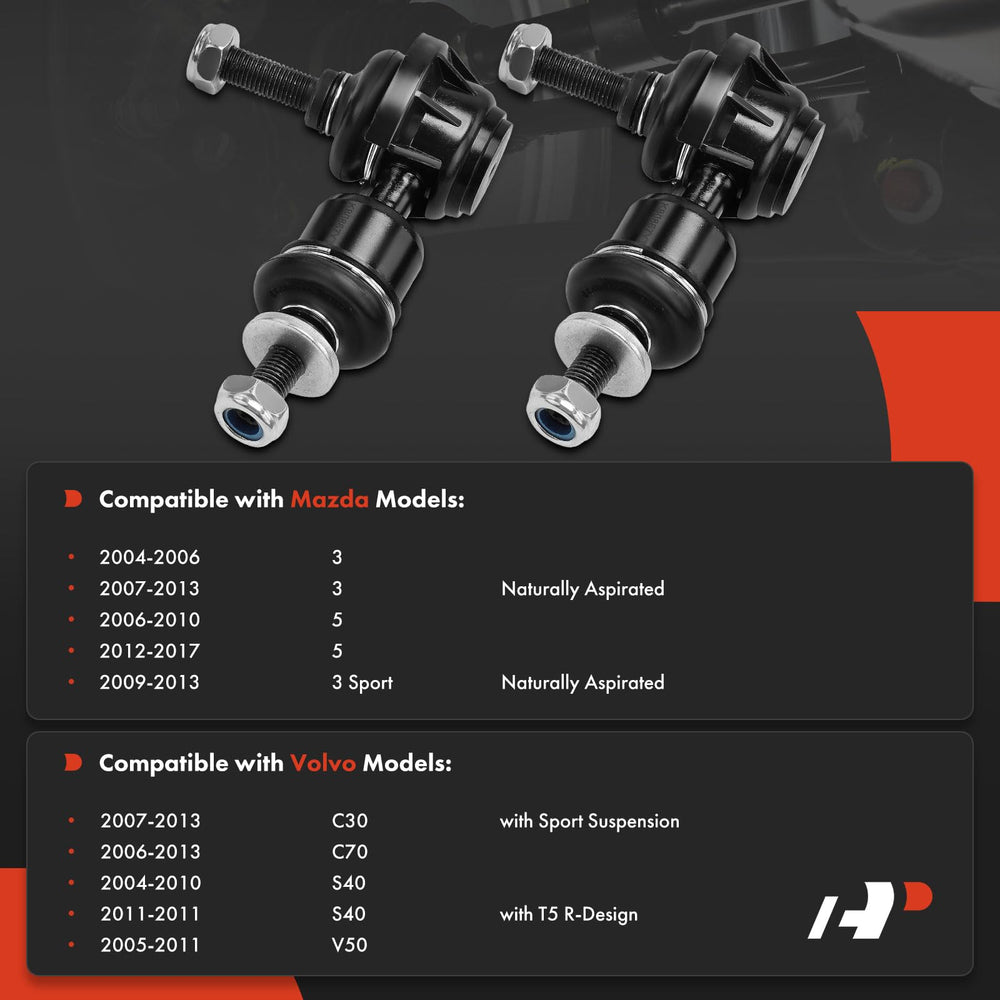 Sturdy installation-ready sway bar link with robust steel construction