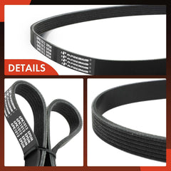 A-Premium serpentine belt near alternator fitment demonstrated