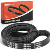 A-Premium serpentine belt 77.25-inch side view for precise fit