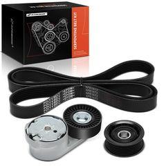 A-Premium serpentine belt kit front view on a DOHC 3.6L engine for smooth operation