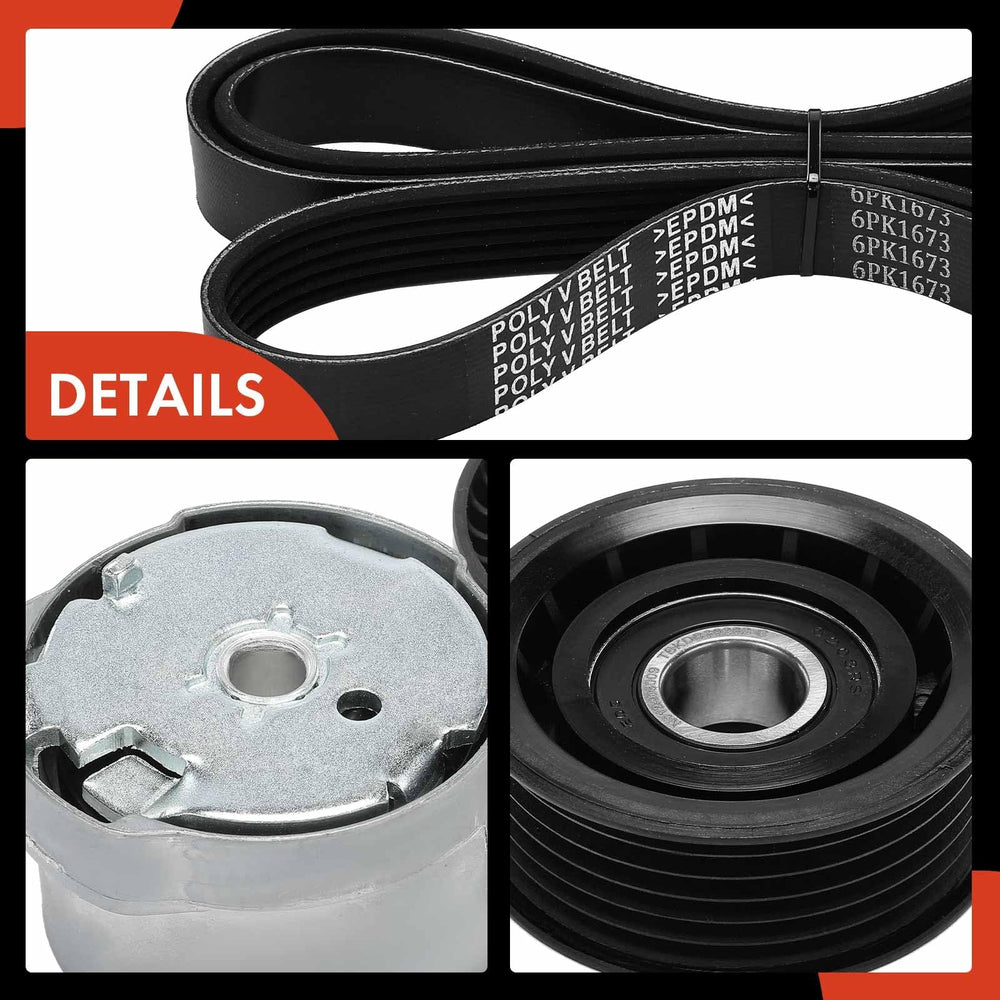 A-Premium serpentine belt drive kit packaging for easy identification